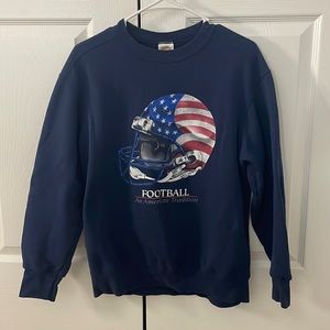 navy blue crewneck